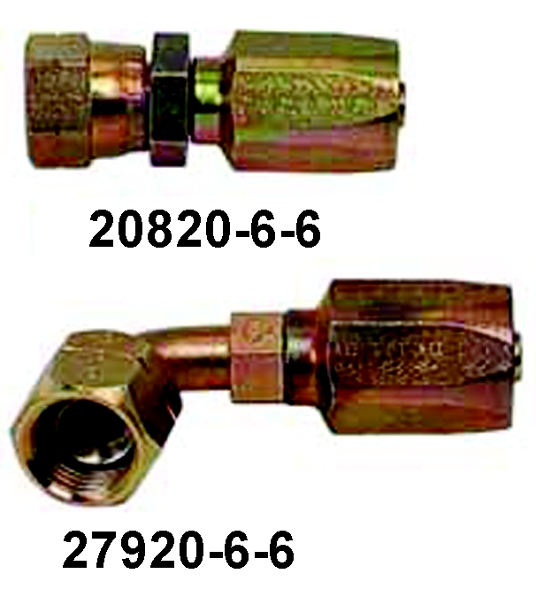 45 Degree Elbow-3/8" Flare x 5/16" Swivel Hose End