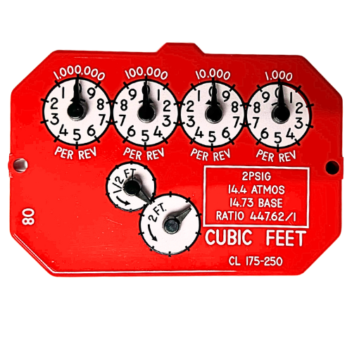 2# Index For R/S275 Meters (Cubic Foot)