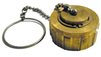 1-3/4" BRASS ACME CAP    W/ CHAIN