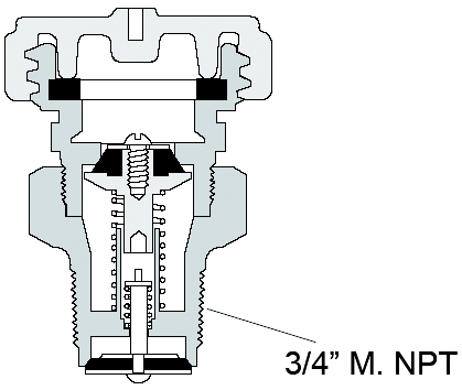 Body; Gaskets; Seat disc & stem assy; Spring.