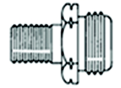 9/16" Left Hand Male Thread x 1" - 20 Throwaway Cylinder Thread w/Shutoff