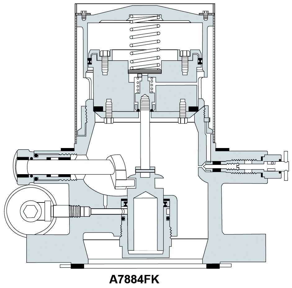 Rebuilding Kit- Stem assembly kit, bleeder assembly, cylinder cap screws, upper and lower piston cap screws, lock washers, filters, springs, block vee packing, X-seal, gaskets, O-rings, retaining ring, insert roll pin, screw seal, cap.