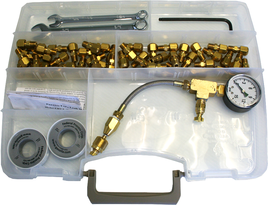 Leak Testing Kit w/HM, Valves, Wrenches, Case