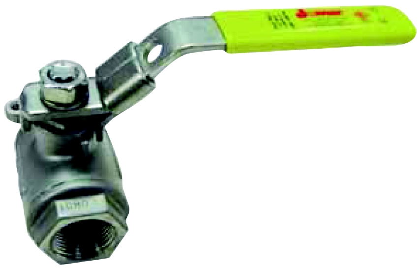 1/4" SS Ball Valve w/Locing Handle