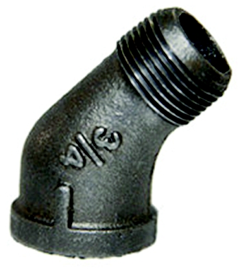 3/4" STD BLK 45 Degree Street Elbow